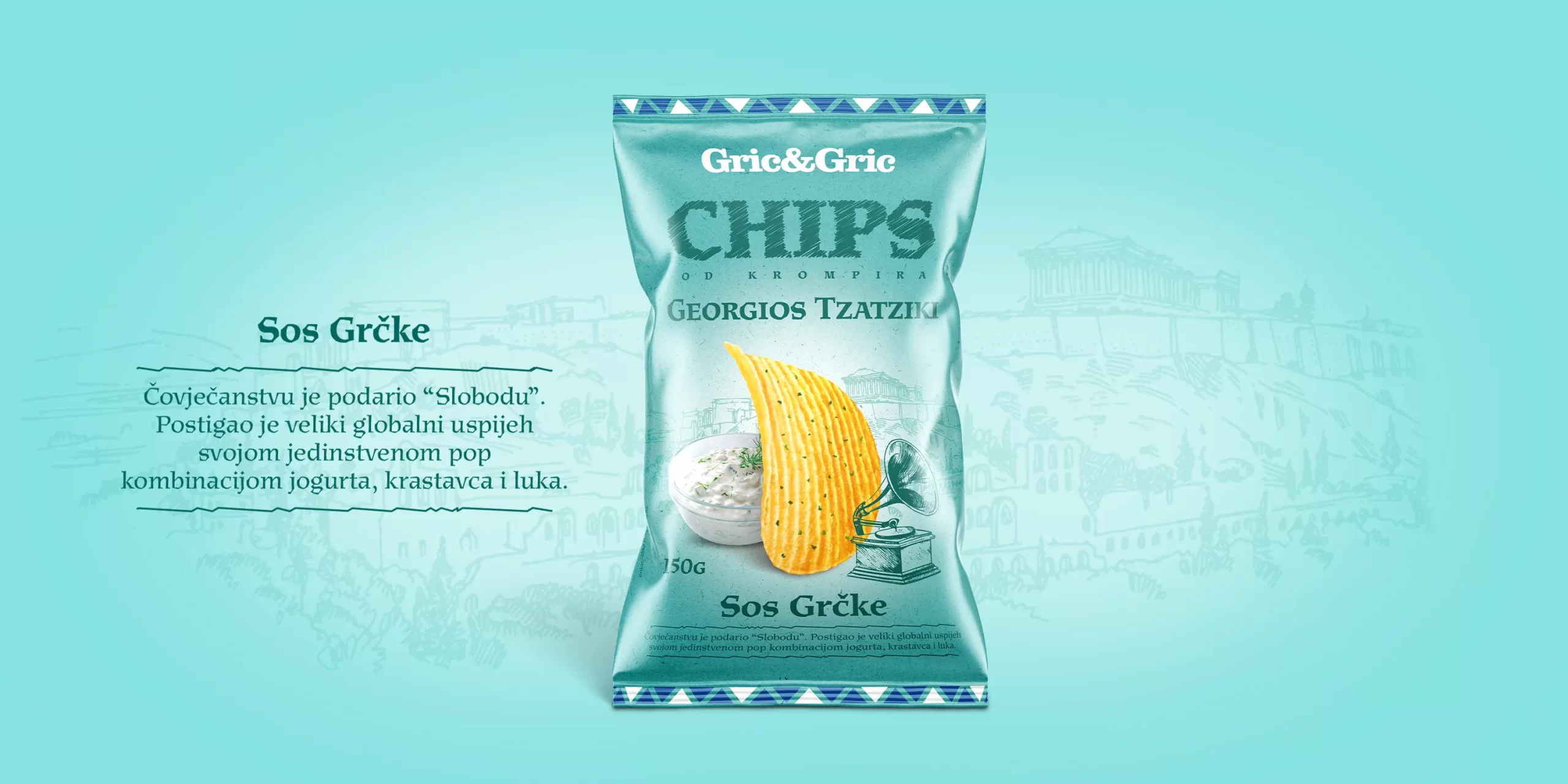 Gric&Gric Chips Georgius Tzatziki